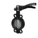TAFLINE Затвор дисковый TL71C-16D с рукояткой, диск нержавеющий-0