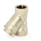 Uni-Fitt Фильтр косой ВВ 1/2" 400 мкм с отверстием для пломбировки, никелированный-0