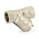 Uni-Fitt Фильтр косой ВВ 1/2" 400 мкм с отверстием для пломбировки, никелированный-1