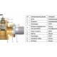 Клапан термостатический Uni-Fitt угловой Н-Н-1