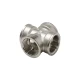 AQUALINK Крестовина латунная никелированная ВР DN 15, 1/2"-3
