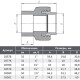 AQUALINK PP-R Муфта комбинированная ВР под ключ-1