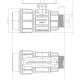 Шаровой компрессионный кран Джилекс ПРО НР-4