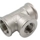 Tiemme 1570N Тройник латунный В 3/8"x3/8"x3/8", никелированный-0