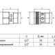 Клапан обратный компактный Uni-Fitt хромированный-2