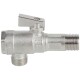 TEBO Кран шаровой угловой с фильтром для сантехприборов Н-Н 1/2"х1/2", хром-1