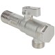 TEBO Кран шаровой угловой с фильтром для сантехприборов Н-Н 1/2"х1/2", хром-2