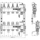 Smart Install Коллекторная группа с расходомерами 1"х8x3/4"EK, нерж. сталь-1