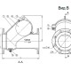 Tecofi Клапан обратный шаровой фланцевый CBL4240 PN10 DN 40, нитрил-1
