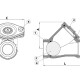 Tecofi Клапан обратный шаровой муфтовый CBL6141 PN10 DN 40, 1.1/2", витон (FPM)-1