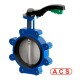 Tecofi Затвор дисковый TECFLY VPG 4649-02SI с рукояткой-0