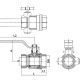 Tecofi Кран шаровой BS1152E-02PF-1