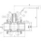 Tecofi Кран шаровой стальной под приварку BS5379BW PN64 DN 40, 1.1/2"-1