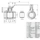 Tecofi Кран шаровой нержавеющий BS6175BSP ВР рычаг-1