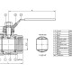 Tecofi Кран шаровой нержавеющий BS6175NPT ВР рычаг-1