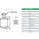 Tecofi Кран шаровой нержавеющий BSD6249-02PV фланцевый-1