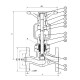 Tecofi Клапан запорный сильфонный R5263 PN40 DN 25-1