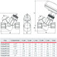 Giacomini Клапан балансировочный R206AM комбинированный-1