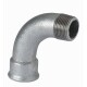 Отвод чугунный PRO AQUA BRENNEN ВР-НР оцинкованный-1