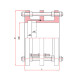 FAF 3900 Демонтажная вставка PN 16, DN 300, чугун, крепление - оцинк. сталь, EPDM-1