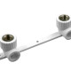 Ростерм PP-R Водорозетка двойная на планке ВР 20x1/2"-0