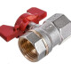 Латунный шаровой кран RTP Sigma PN 25 В-Н бабочка-2