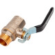 Кран шаровой латунный RTP Sigma PN 40 В-Н рычаг-1