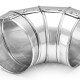 Отвод оцинкованный 90º XOTPIPE O-ME-ZN L-2-90 130-0
