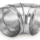 Отвод алюминиевый 90º XOTPIPE O-ME-AL L-2-90 разъемный шов с 2-х сторон-0