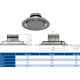 Диффузор круглый для натяжного потолка Systemair NTP-2