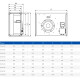 Вентилятор канальный прямоугольный Ровен VCN-2