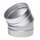 V-VENT Отвод воздуховода 30° круглого сечения оцинкованный 0.45 мм-0