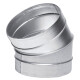 V-VENT Отвод воздуховода 30° круглого сечения оцинкованный 0.9 мм-0