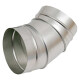 V-VENT Отвод воздуховода 45° круглого сечения оцинкованный 0,9 мм-0