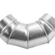 V-VENT Отвод воздуховода 90° круглого сечения оцинкованный 0,7 мм-0