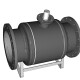 Кран шаровой стальной Ридан RJIP Premium FF/GF фланцевый под привод-3