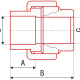 Муфта комбинированная разъемная FV-Plast PP-R ВР-1