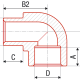 Угольник FV-Plast PP-R 90° В-Н-1