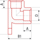 Угольник настенный FV-Plast PP-R под сварку-1