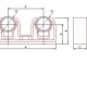 Опора двойная FV-Plast PP-R для трубы-1
