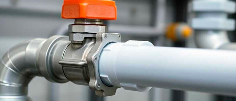 Переход с пластиковой трубы на металлическую