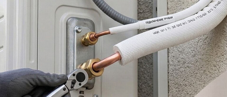 Изоляция фреонопроводов