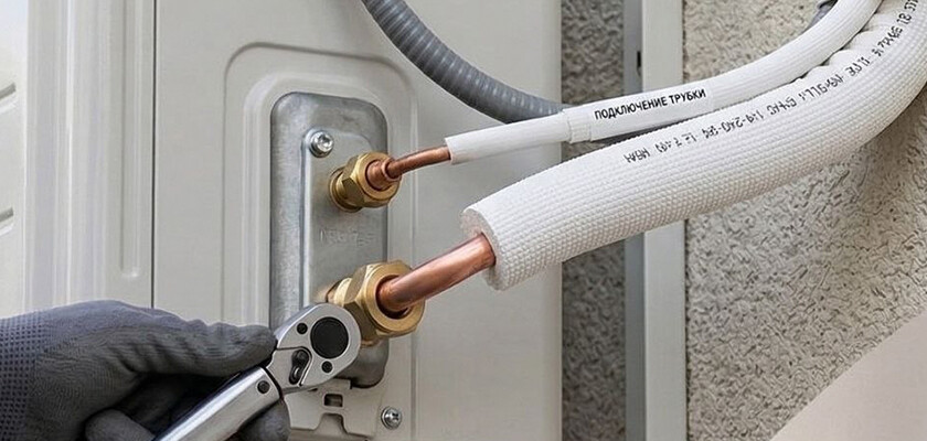 Изоляция фреонопроводов